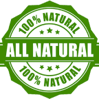 100 percent natural badge