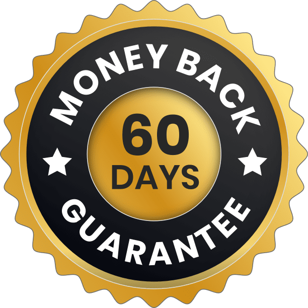 60 day money back guarantee seal